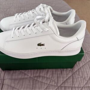 Lacoste white leather women’s sneakers